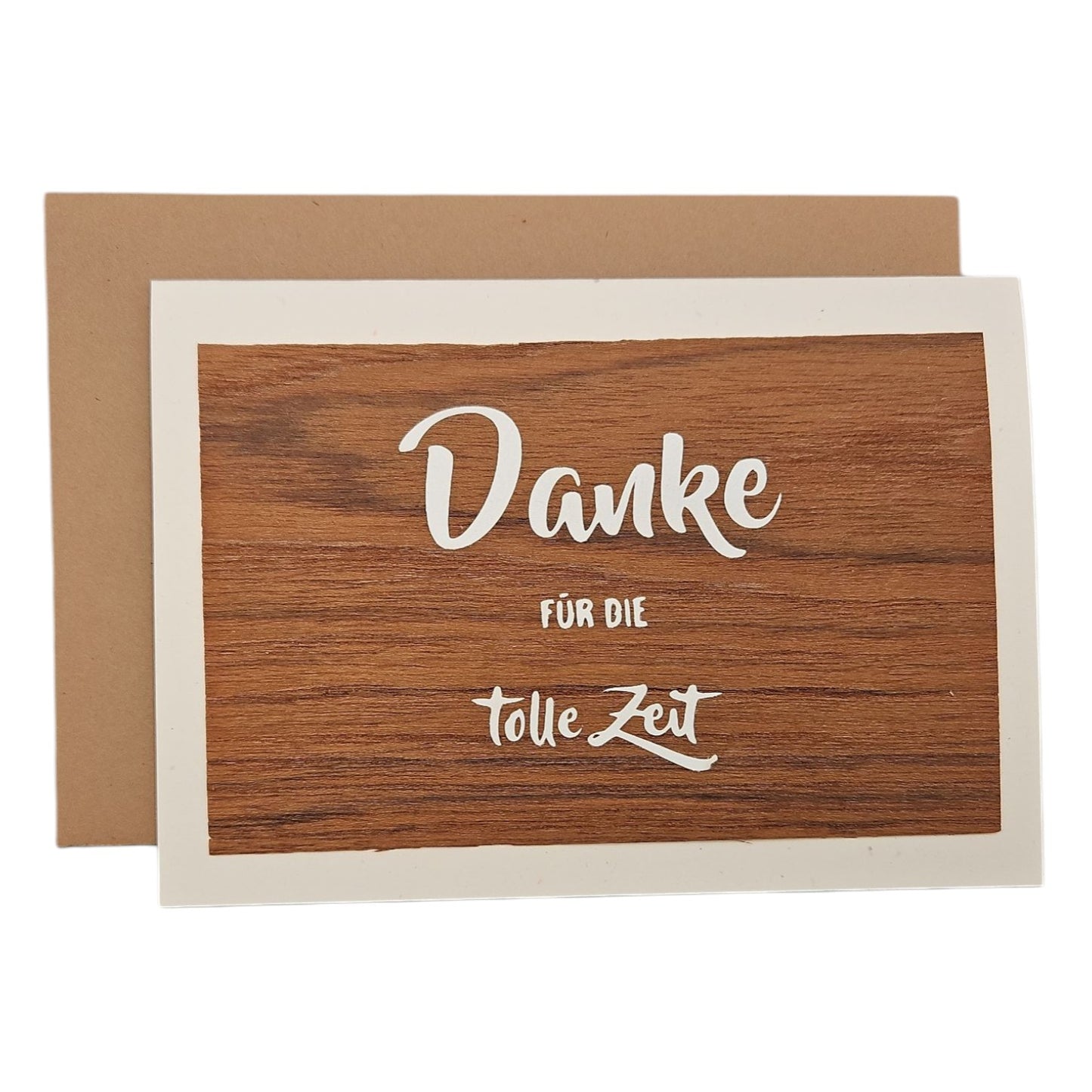 Glückwunschkarte "Danke für die gute Zeit"