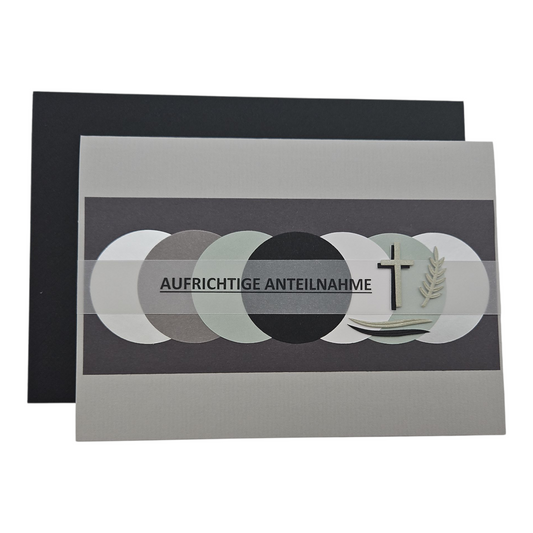 Trauerkarte "Aufrichtige Anteilnahme"