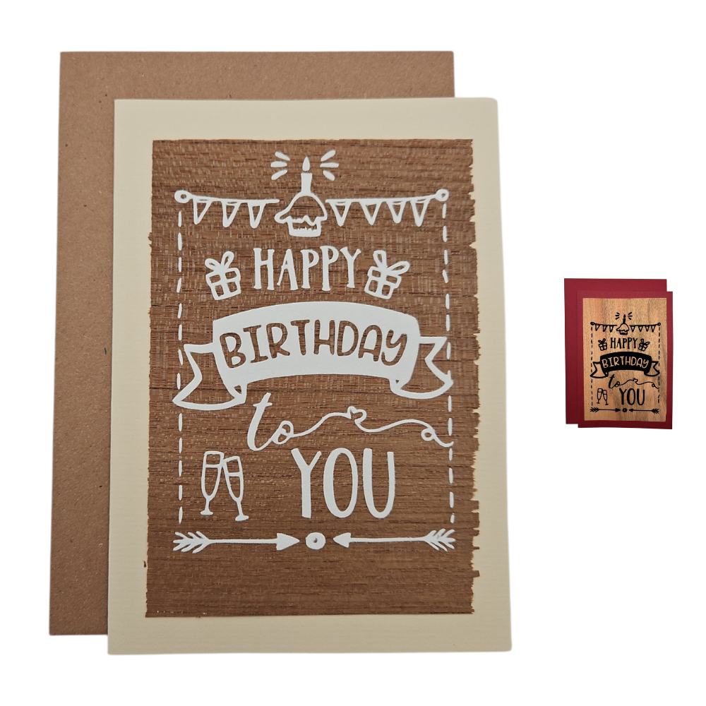 Glückwunschkarte "Happy Birthday to you"