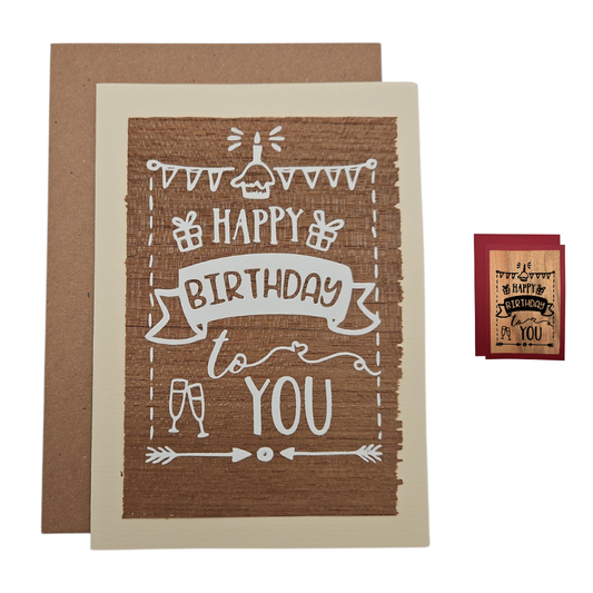 Glückwunschkarte "Happy Birthday to you"