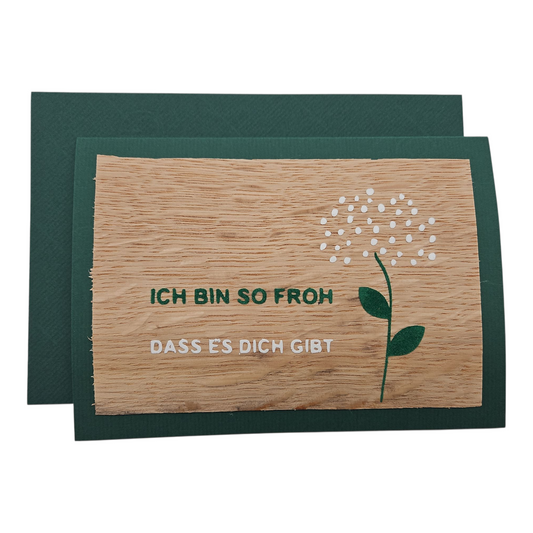 Glückwunschkarte "Ich bin so froh, dass es dich gibt"