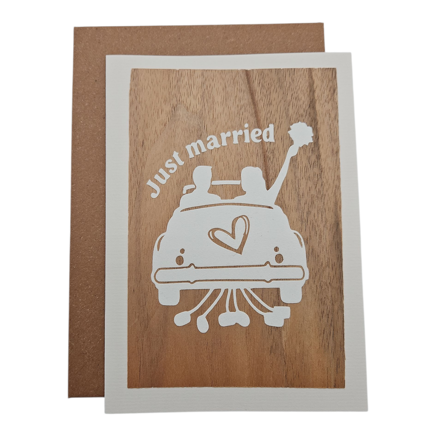 Glückwunschkarte "just married"