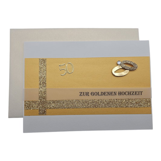 Glückwunschkarte "Zur goldenen Hochzeit"